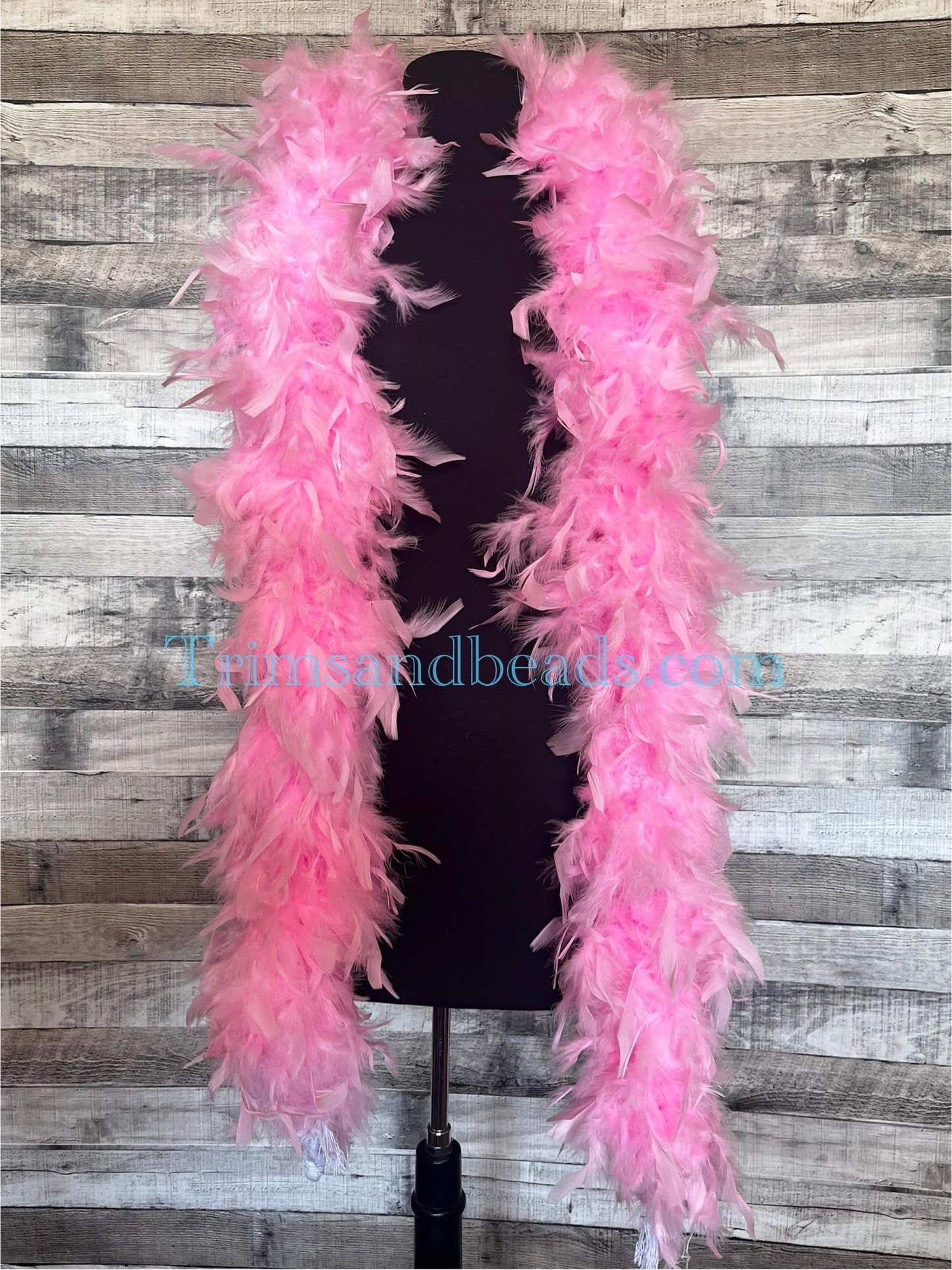 SALE-Thick 120g Chandelle Feather Boa PINK 6 ft Costume/Craft Making