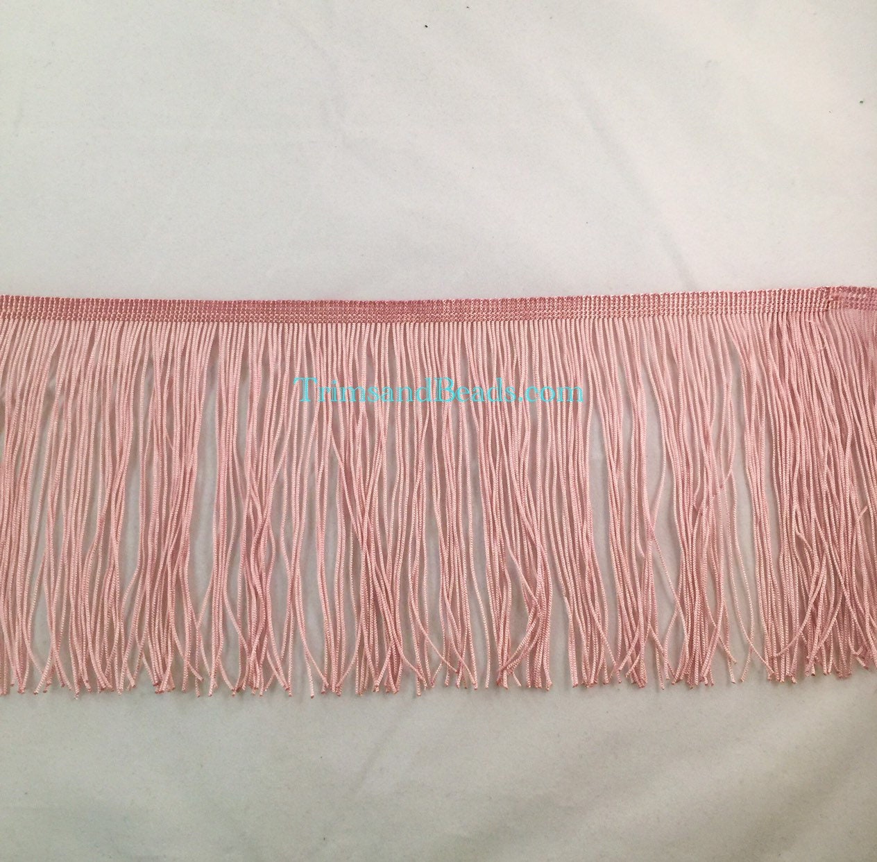 10 Yard Bolt-6" Antique Pink CHAINETTE Fabric Fringe Lampshade Lamp Costume Trim