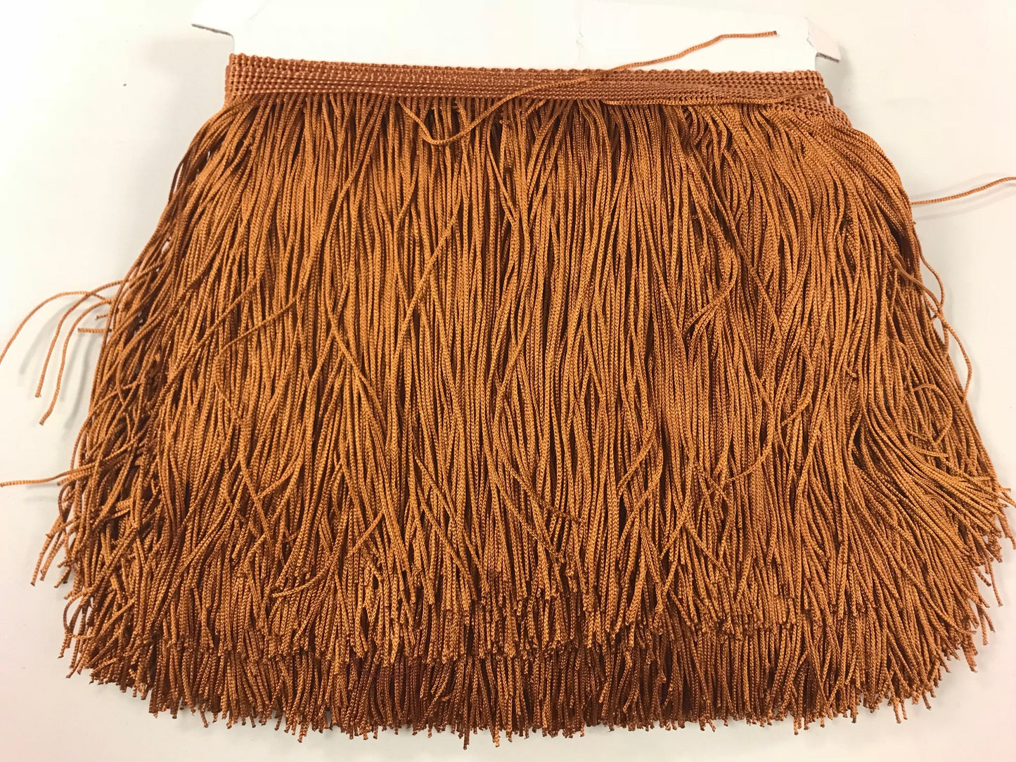 By the Yard-6" COPPER BROWN CHAINETTE Fabric Fringe Lampshade Lamp Costume Trim