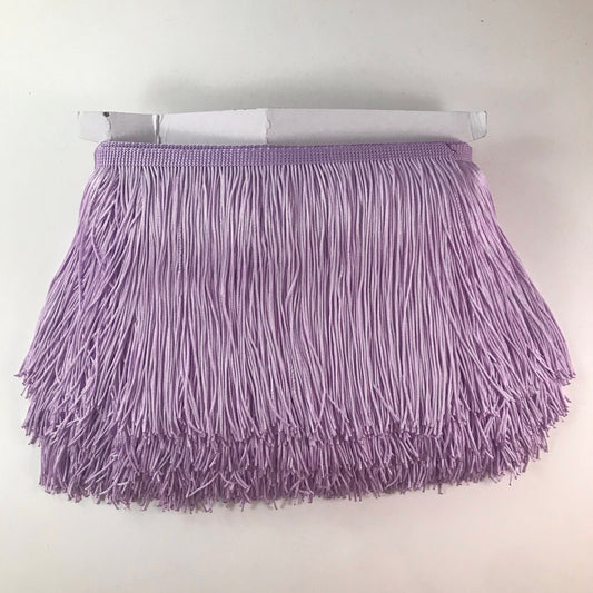 10 yard bolt 6" Lilac Light Purple Chainette Fabric Fringe Trim
