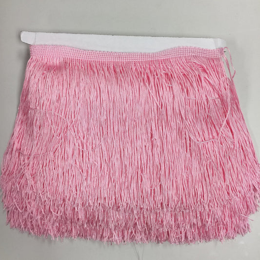 10 Yard Bolt-6" LIGHT PINK CHAINETTE Fabric Fringe Lampshade Lamp Costume Trim