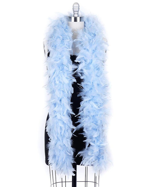 Thick 120g Chandelle Feather Boa LIGHT BABY BLUE 6 ft Costume/Craft Making