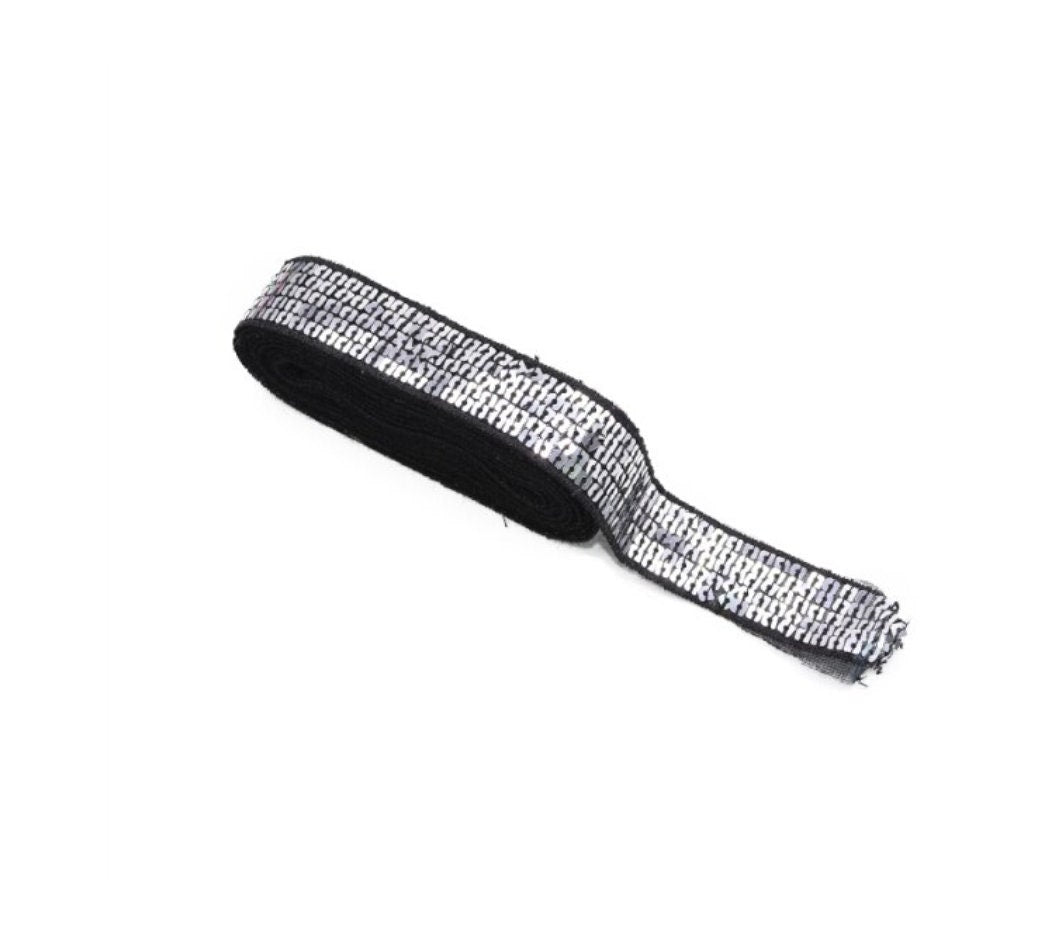 1" Flat Square Sequin Trim