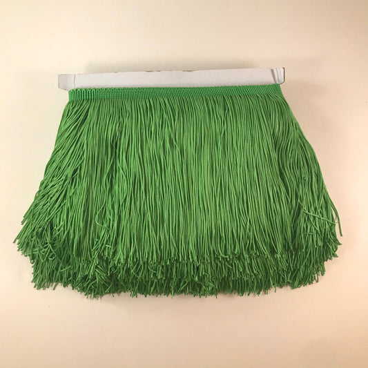 10 Yard Bolt 6" KELLY GREEN Chainette Fabric Fringe Lampshade Lamp Costume Trim