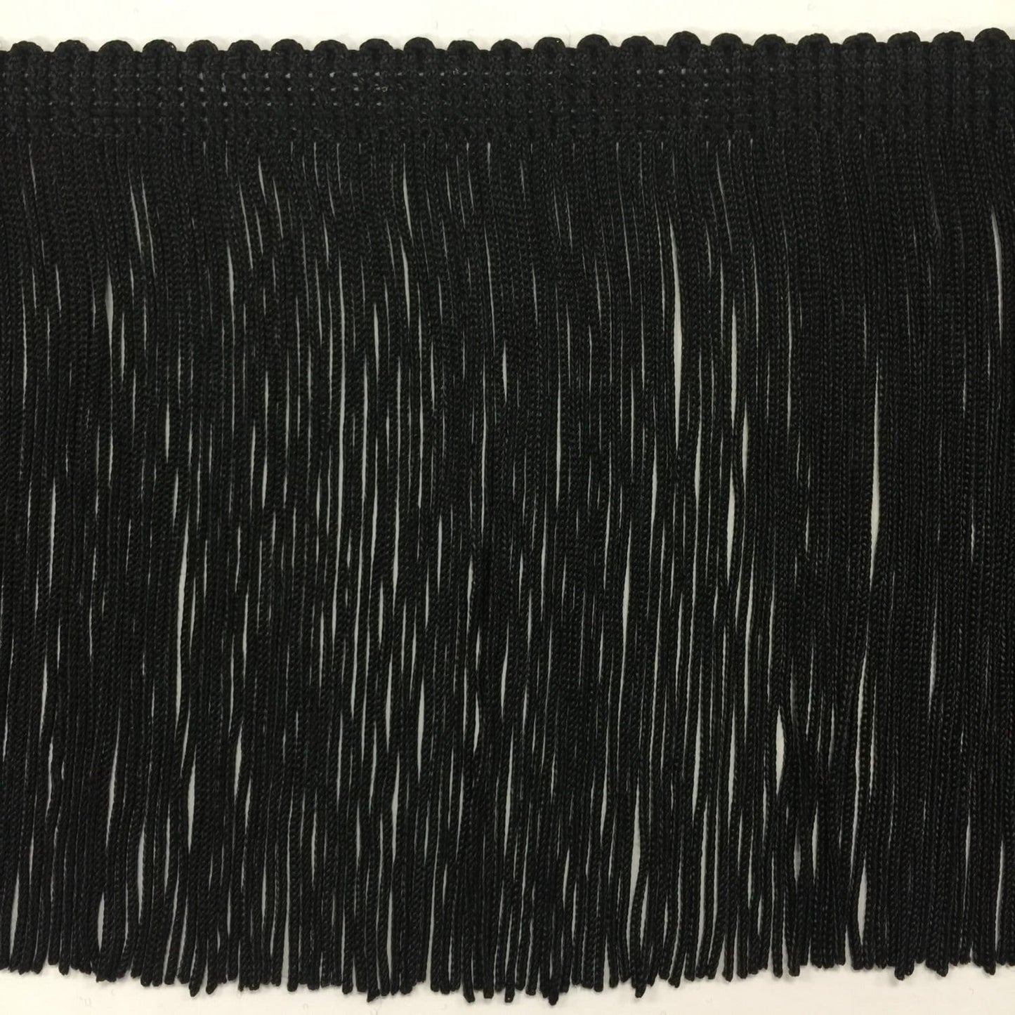 By the Yard-DOUBLE STRAND-6" Black CHAINETTE Fabric Fringe Lampshade Lamp Costume Trim