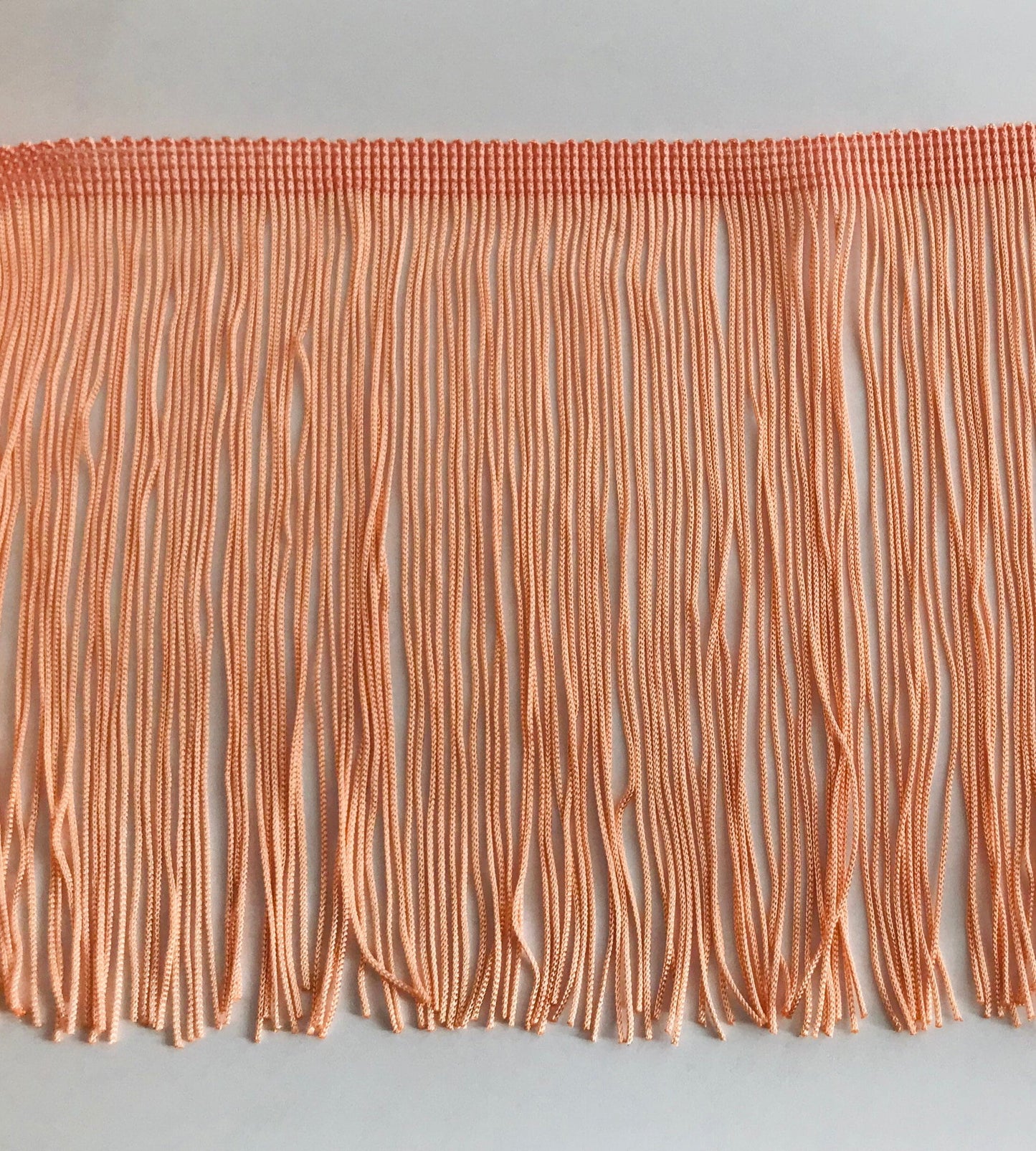 10 Yard Bolt-6" PEACH CHAINETTE Fabric Fringe Lampshade Lamp Costume Trim