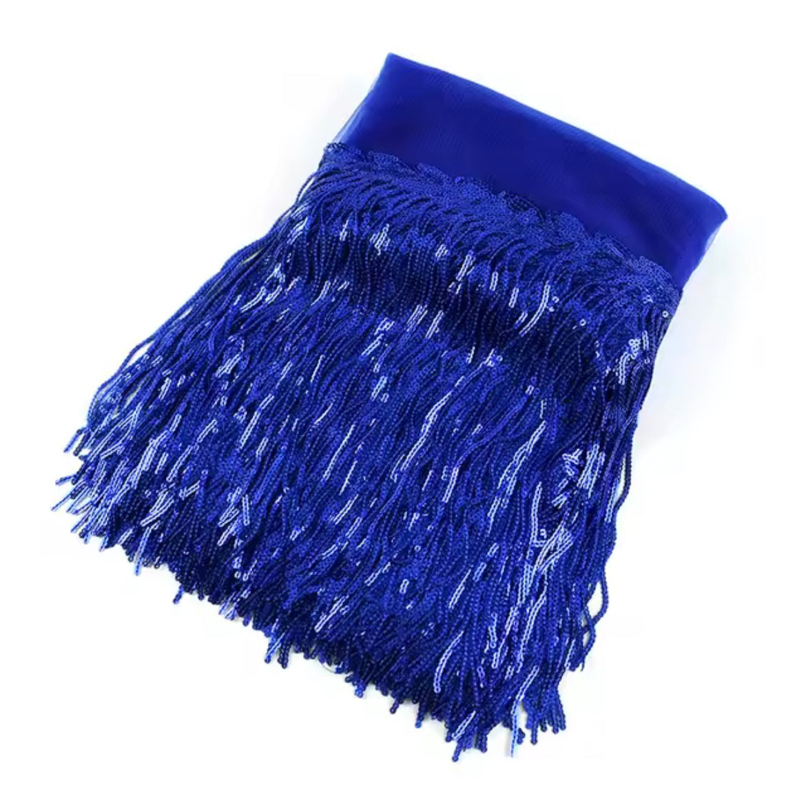 8” Sequin Fringe on Mesh