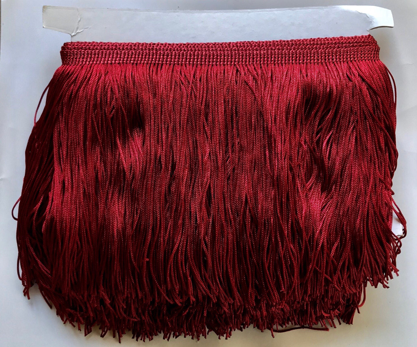 10 yard bolt-6" CRANBERRY Burgundy CHAINETTE Fabric Fringe Lampshade Lamp Costume Trim