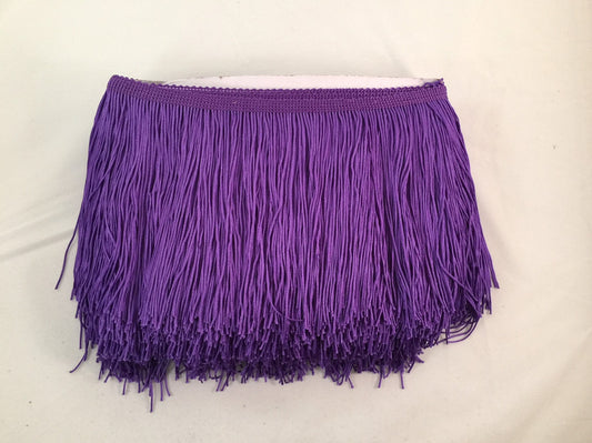 10 Yard Bolt-6" PURPLE CHAINETTE Fabric Fringe Lampshade Lamp Costume Trim
